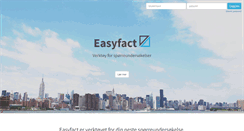 Desktop Screenshot of easyfact.no